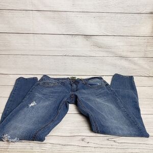 Indigo Rein Distressed Skinny Jeans Women's 7